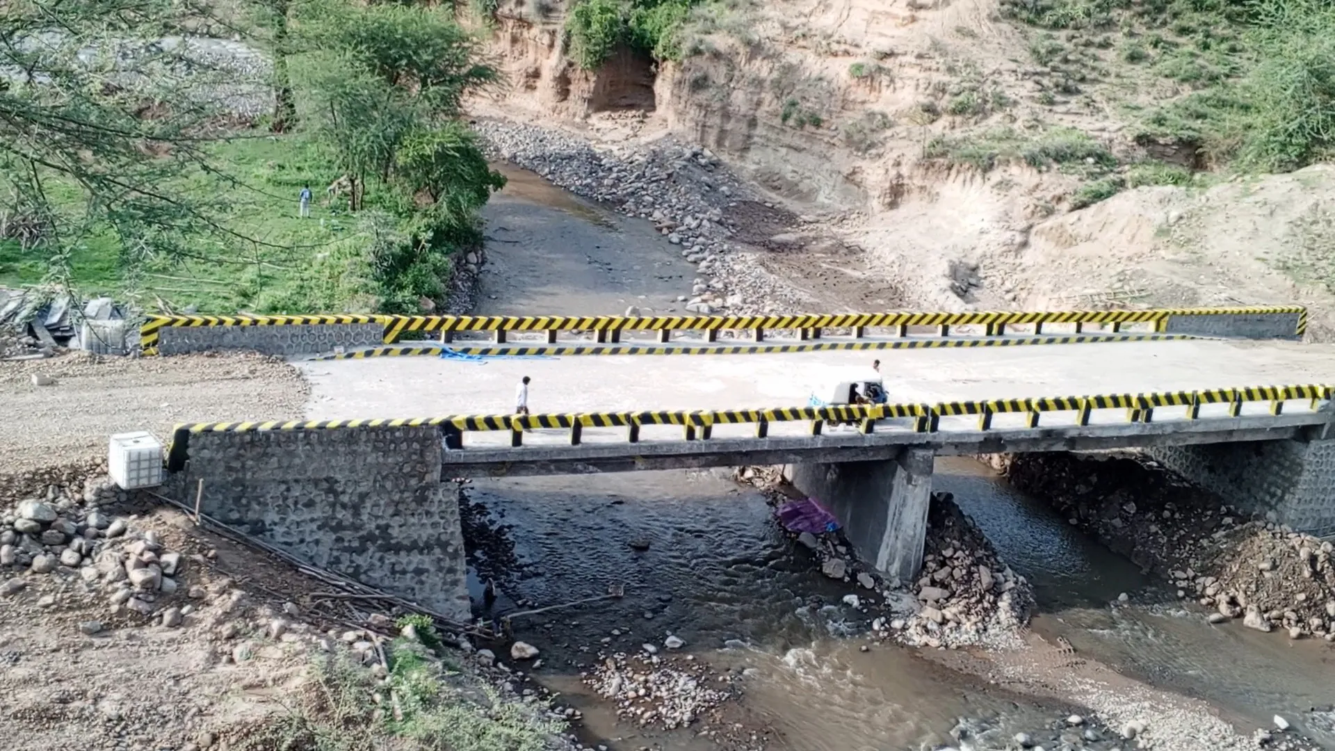 The construction of the bridge